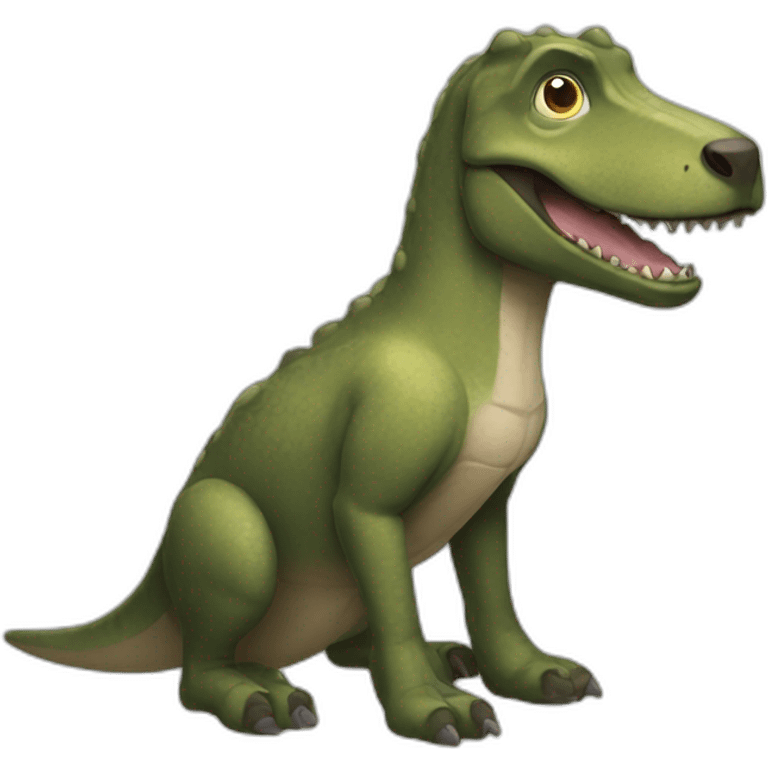 El perro dinosaurio  emoji