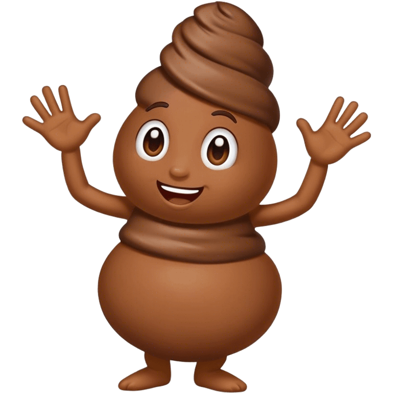 Dancing poop emoji