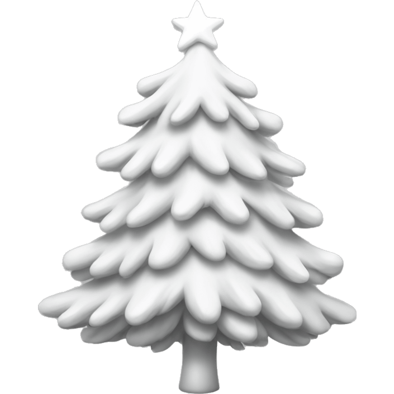 Christmas White tree emoji