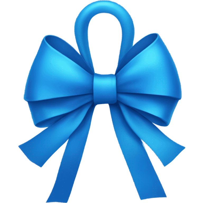 Blue bow emoji