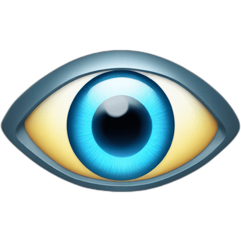 iron man eye blue sport light emoji