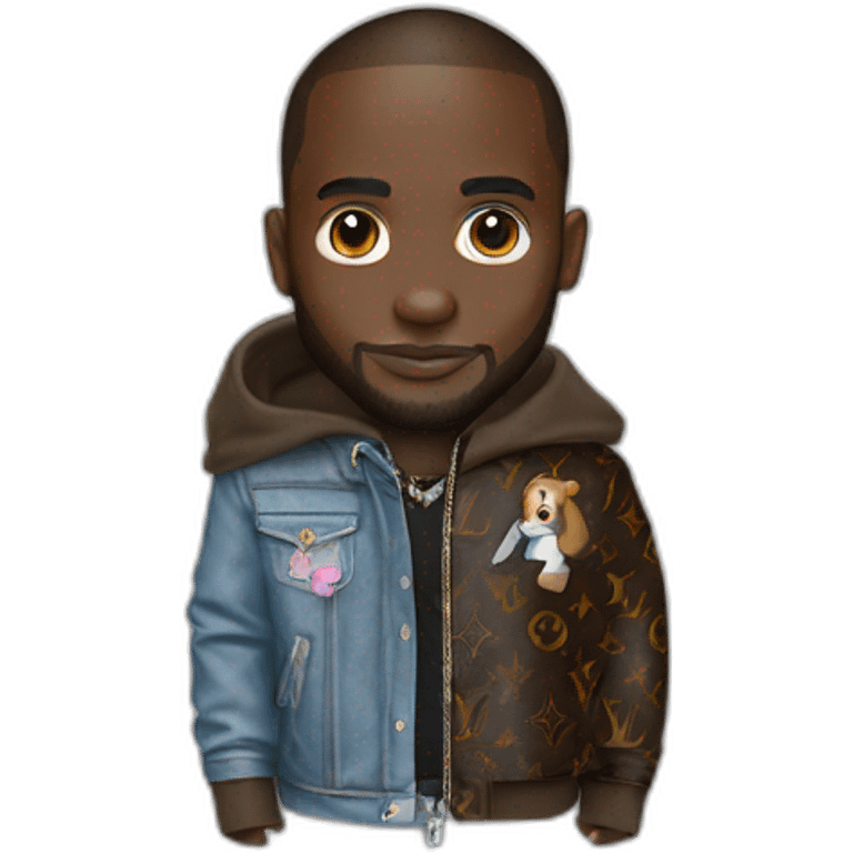 Virgil Abloh with louis Vuitton jacket emoji