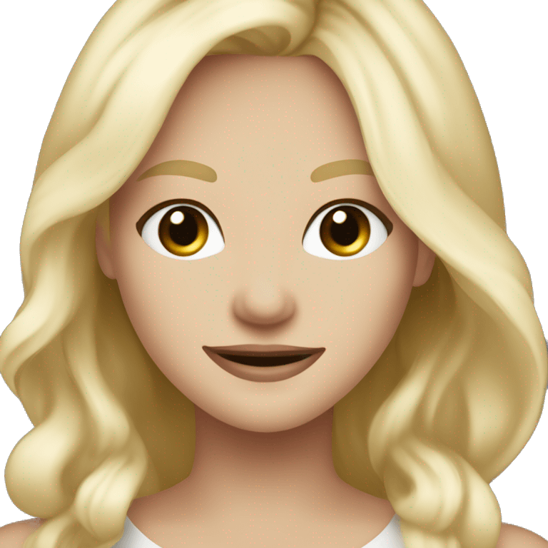 quirky blonde girl smiling Caroline Forbes emoji