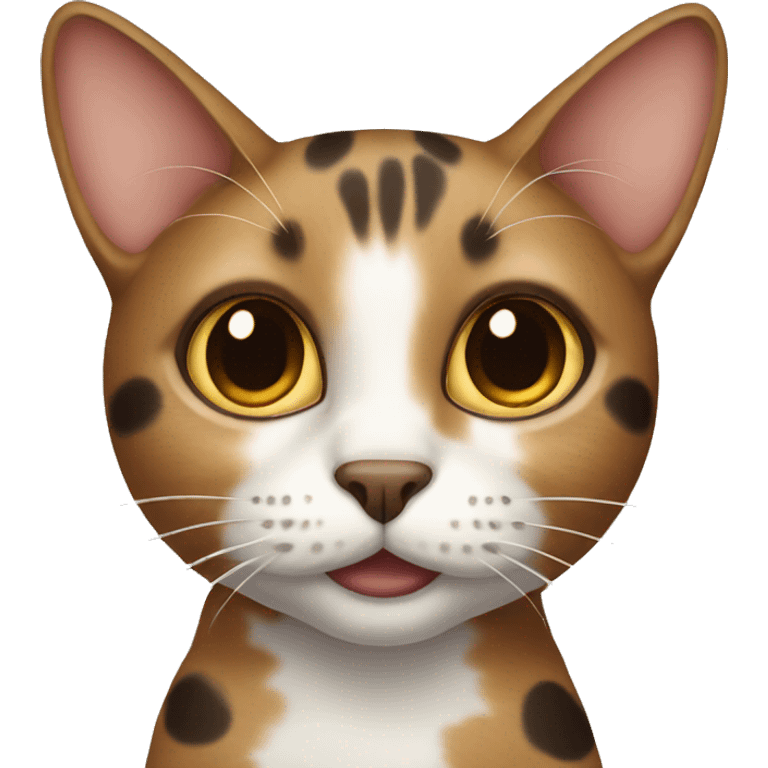 Cat with brown spots emoji