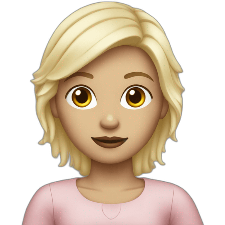 a butifle blond girl sittin in a mercedes s class emoji