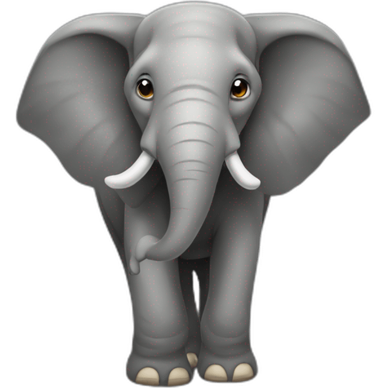 Elefante con orejas enormes emoji