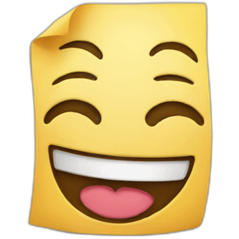 document happy emoji