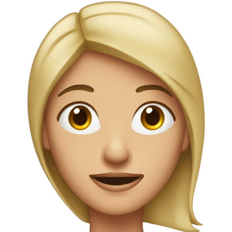 Woman with exhaused face emoji