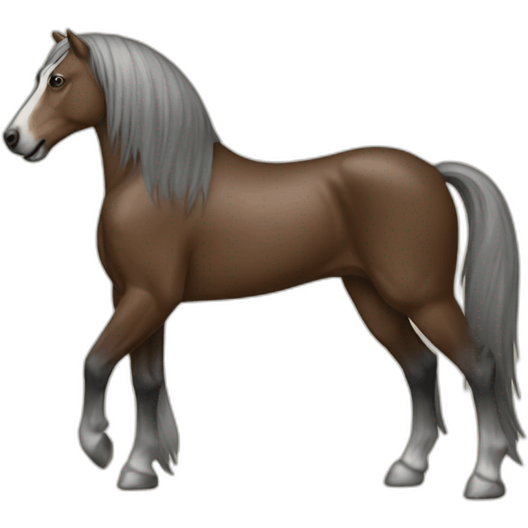 Cheval sur chien emoji