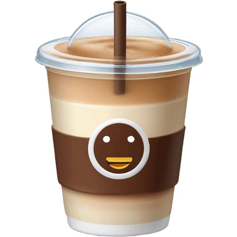 Coffee ice latte to go emoji