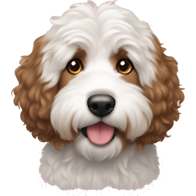 Bernedoodle with no white fur  emoji