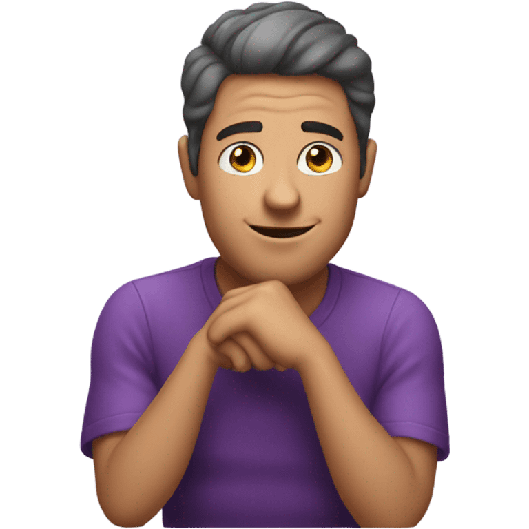 Guy riding eggplant blushing  emoji