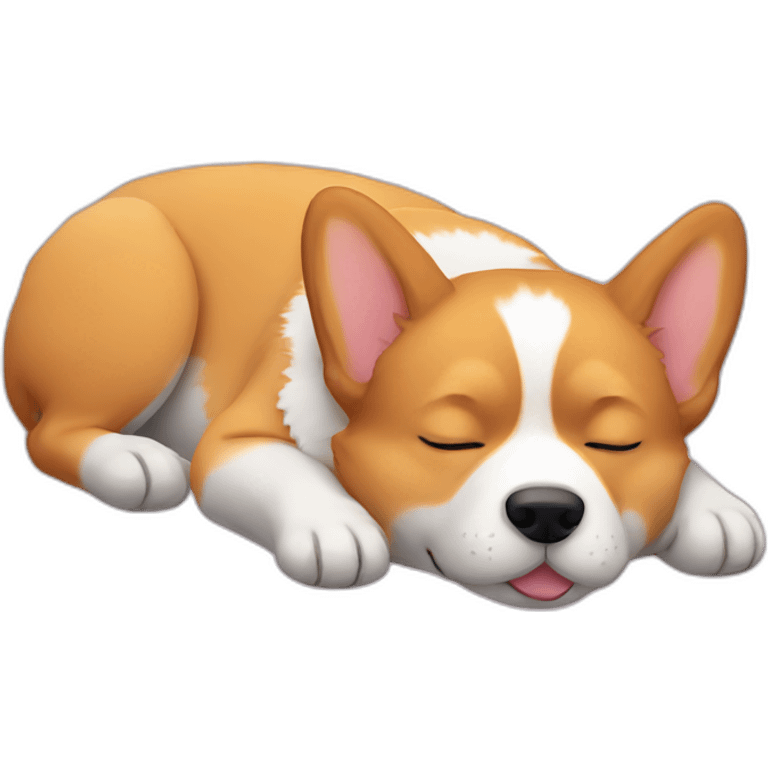 Sleeping corgi emoji