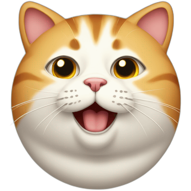 amazed fat cat emoji