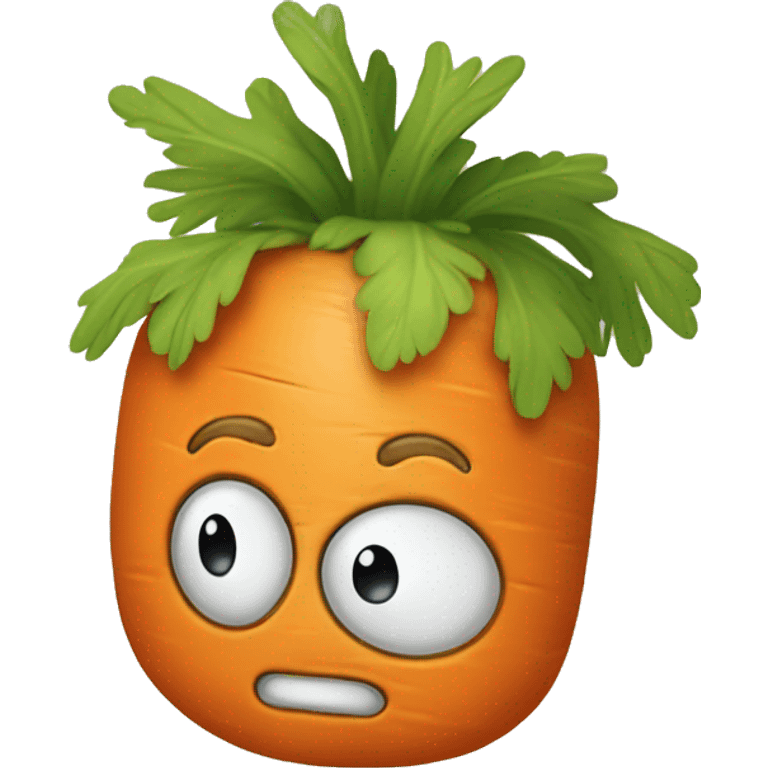 Carrot in disguise emoji