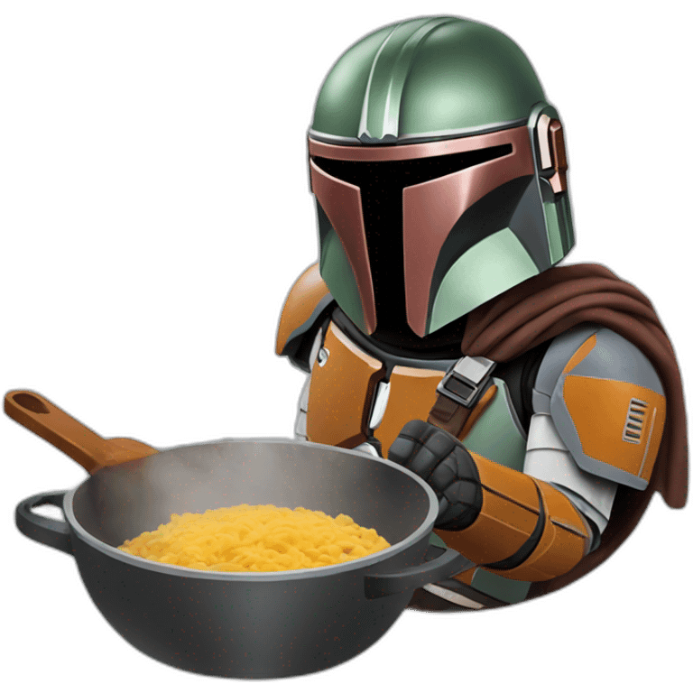 Mandalorian cooking emoji