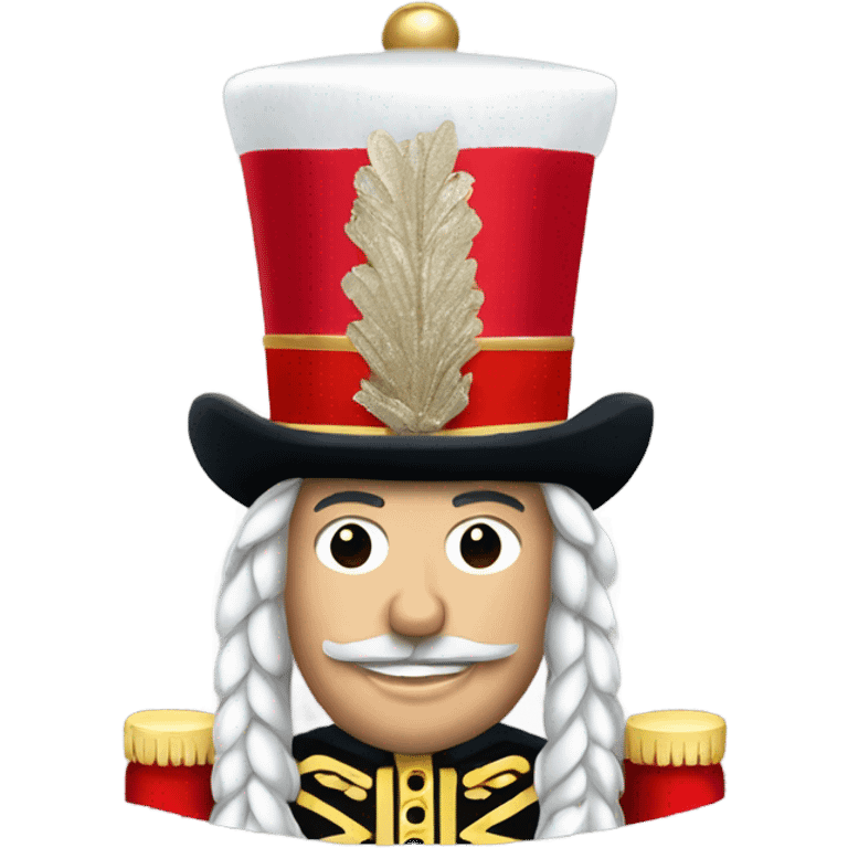 Nutcracker Wearing santander hat wavint emoji