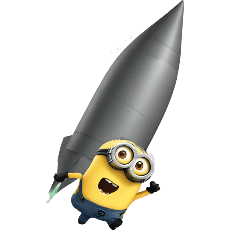 minion launching a scud missile emoji