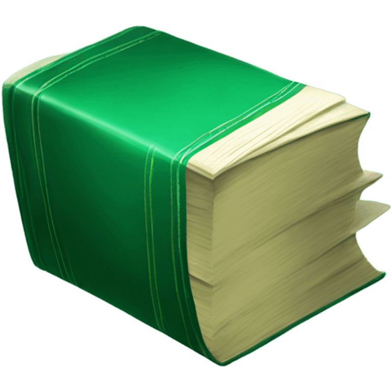 emerald green book emoji