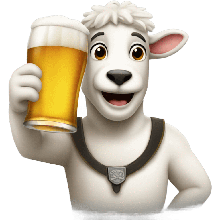 Ian lamb drinking beer  emoji