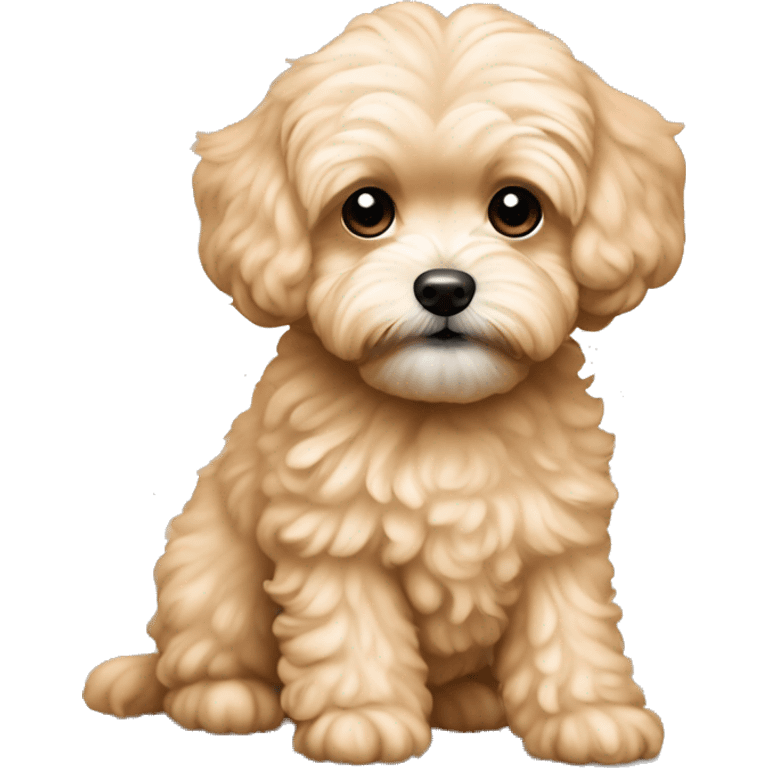 Light apricot color maltipoo emoji