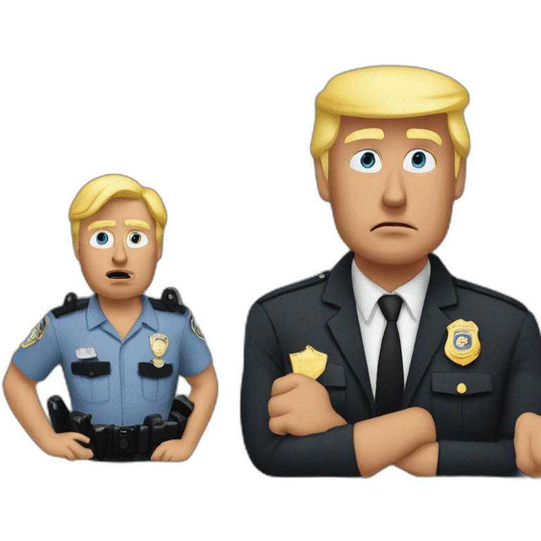 trump-getting-arrested emoji