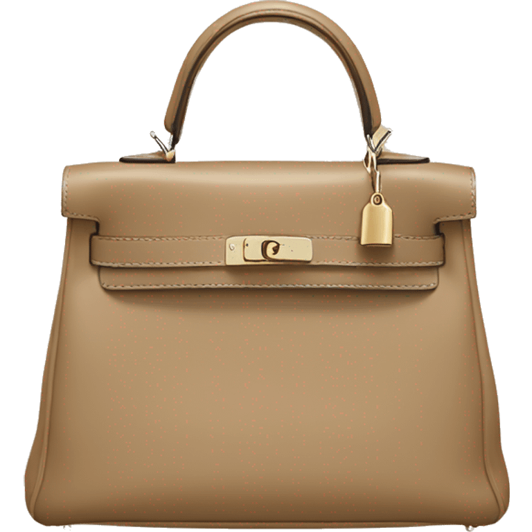 beige hermes kelly bag emoji