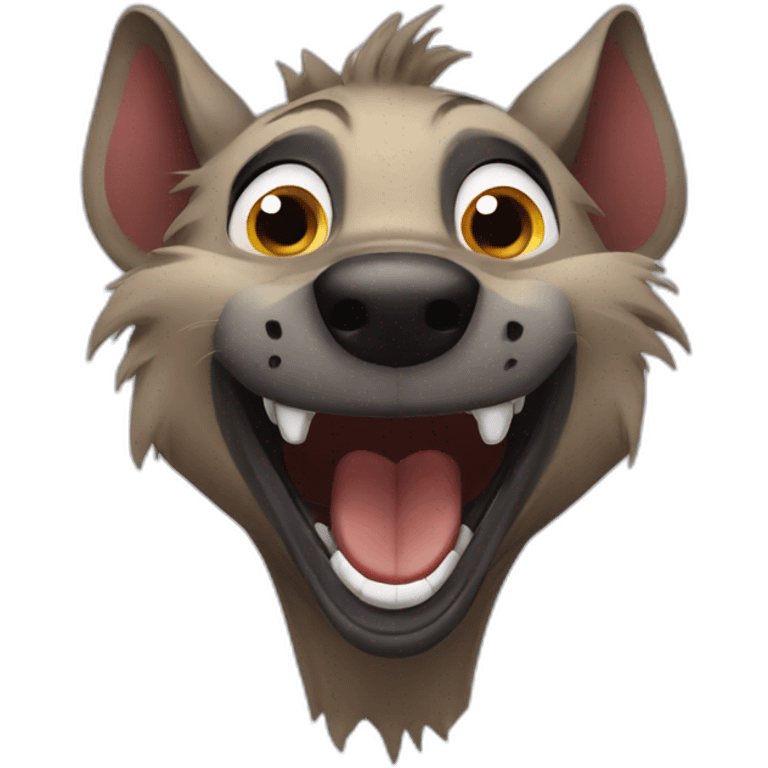 laughing hyena emoji