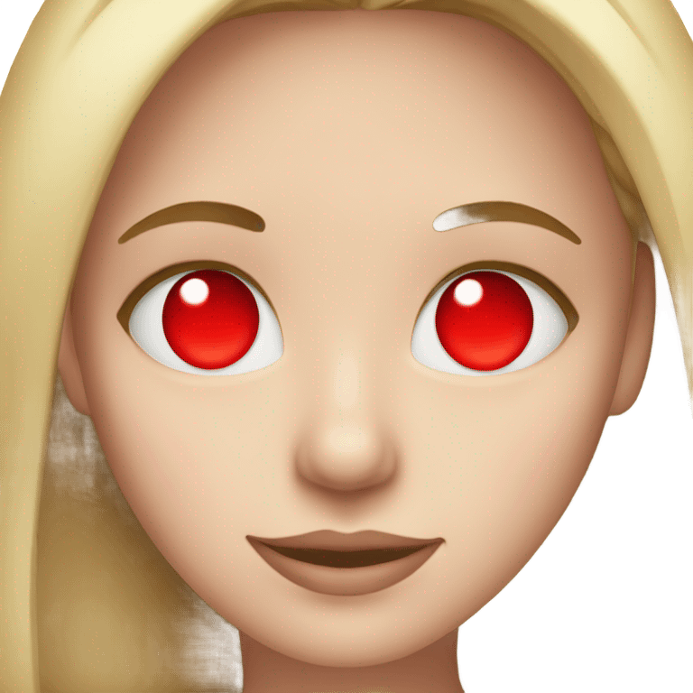 White woman with red hearts in her eyes  emoji