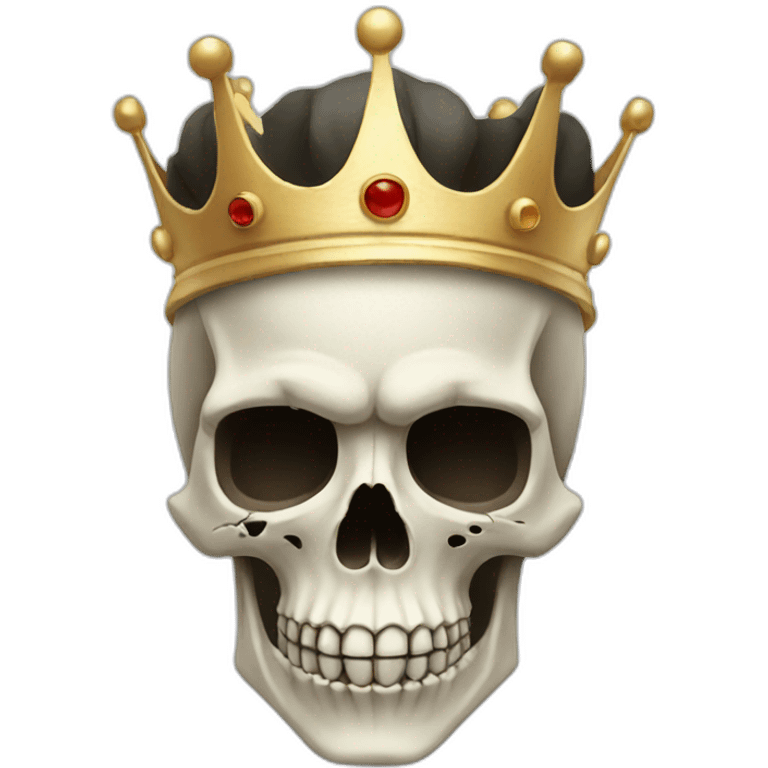 Skull with Crown emoji