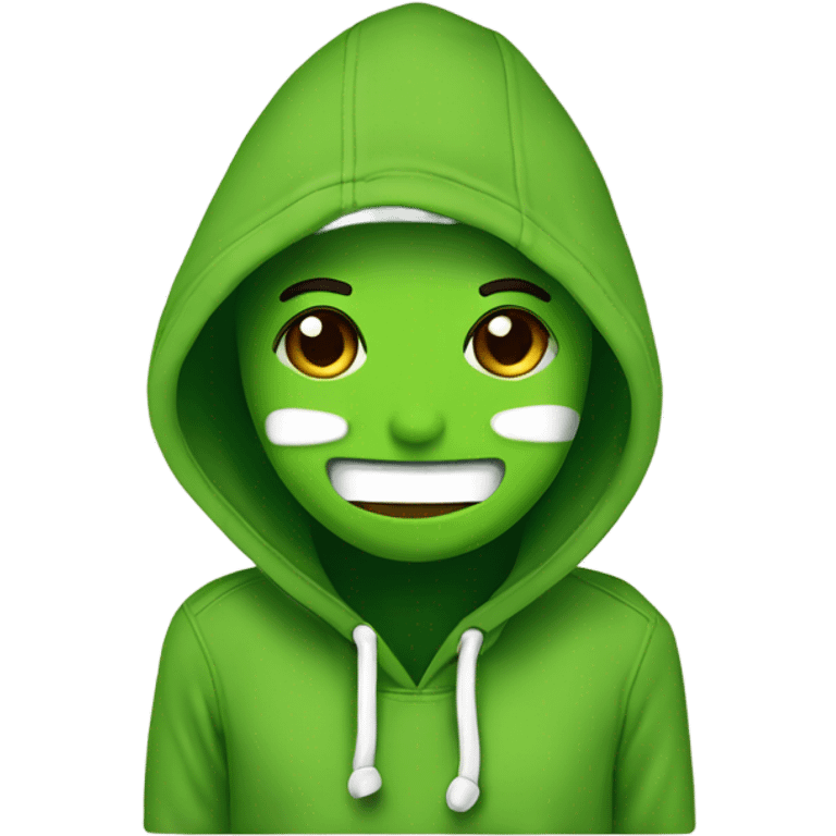 “Matcha lovers” written on a hoodie  emoji