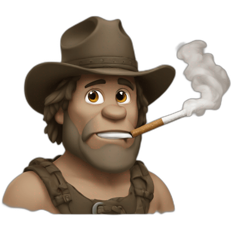 Kerchak avec une cigarette emoji