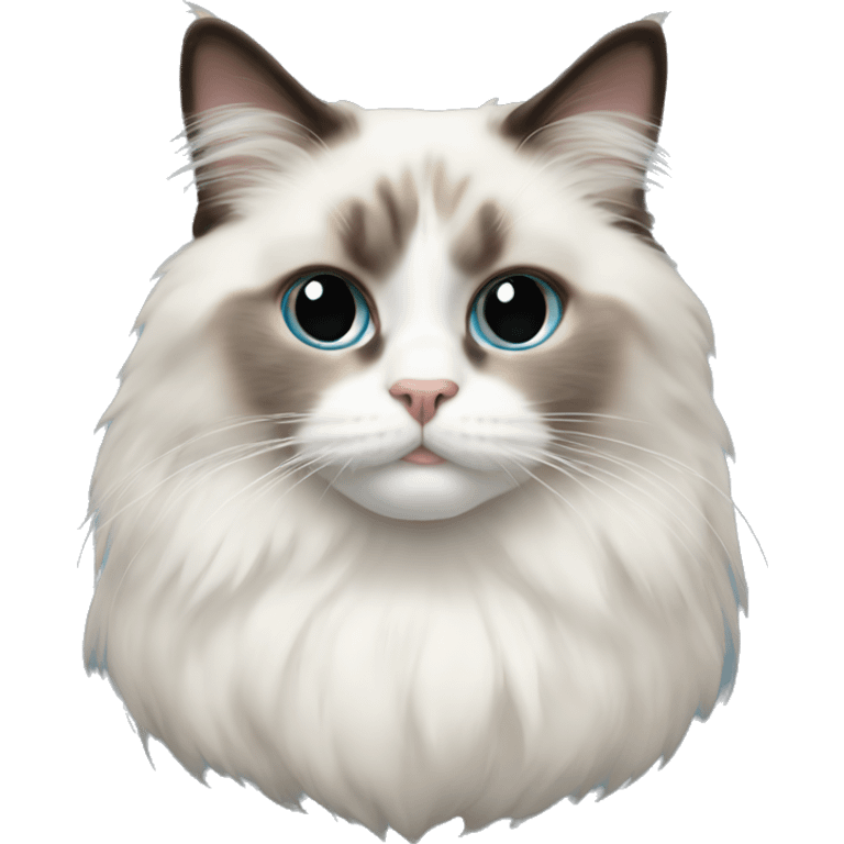 3 ragdoll cats emoji