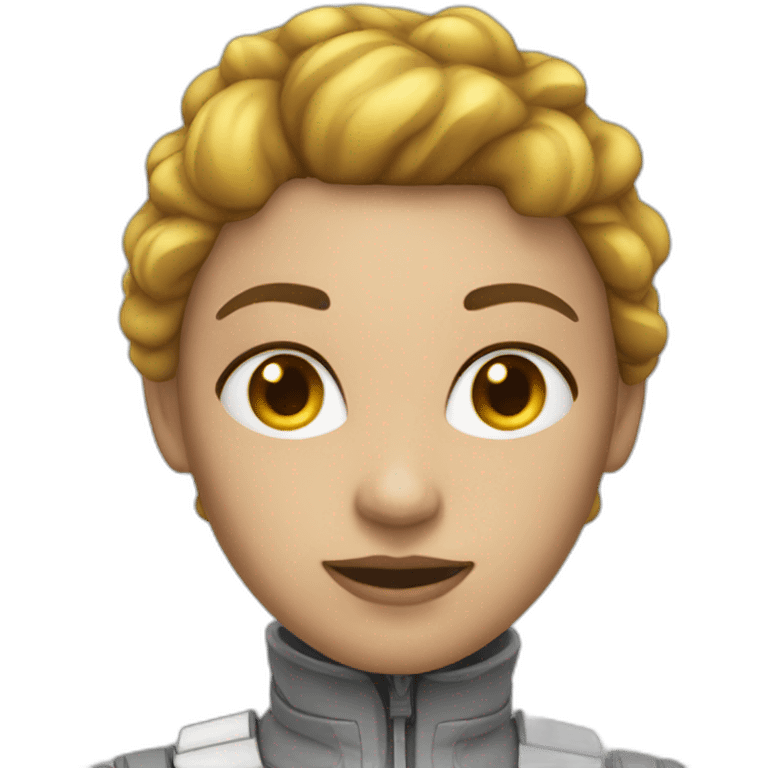 Women skin white with electricity helm emoji