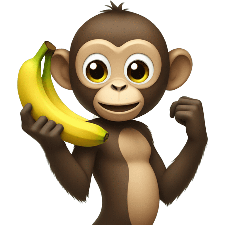 monkey holding bananas emoji