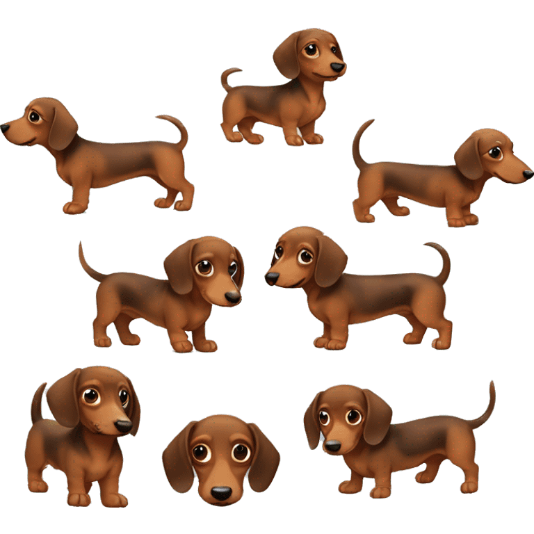 puppy daschund  emoji