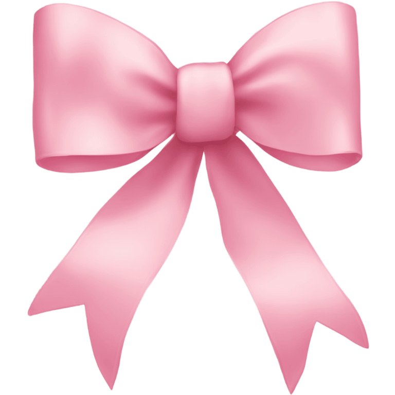 light pink ribbon bow emoji