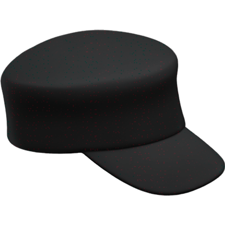 Black Cap floating in a black backround emoji