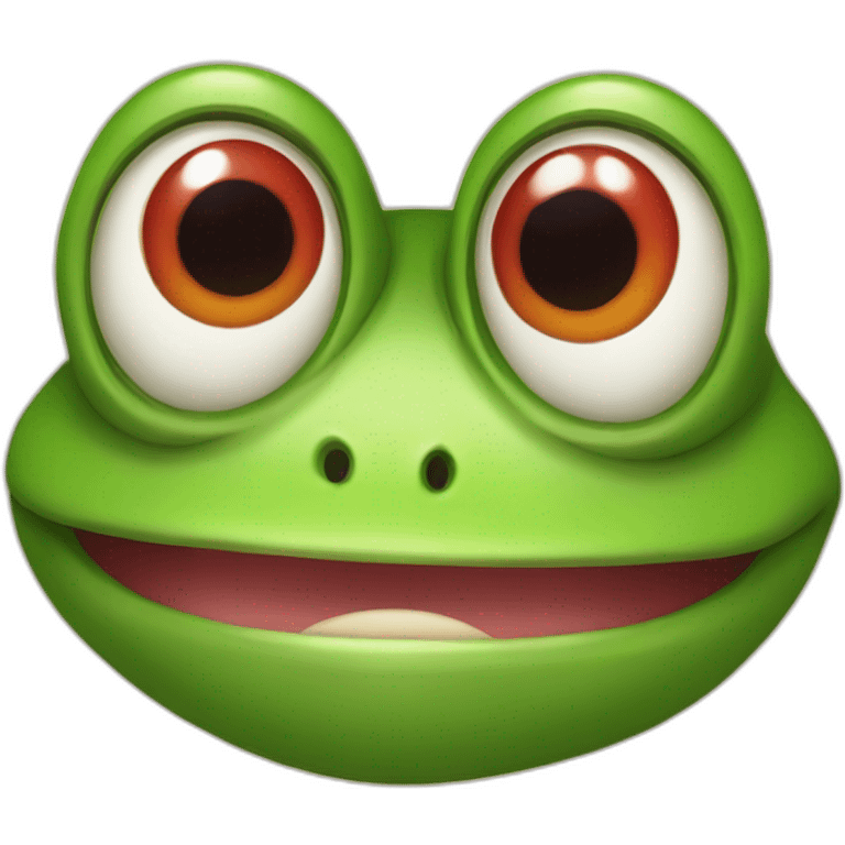 Grenouille rouge emoji