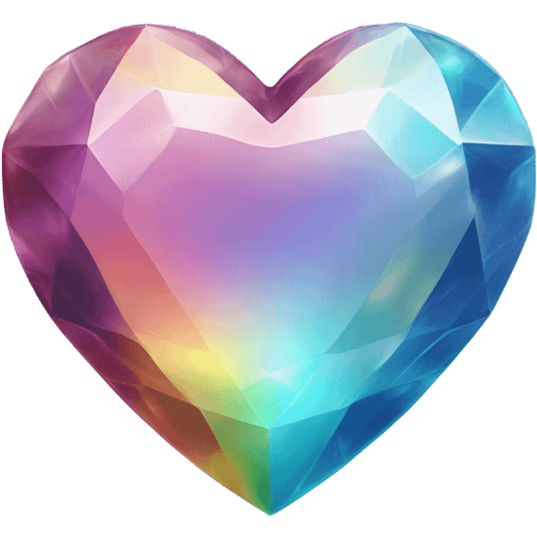 Crystal heart emoji