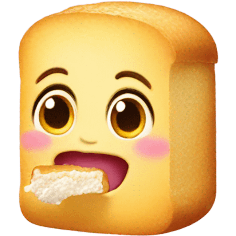 Baby eating Twinkie emoji