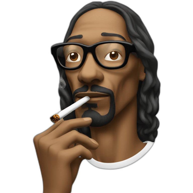 Snoop dogg smoking emoji