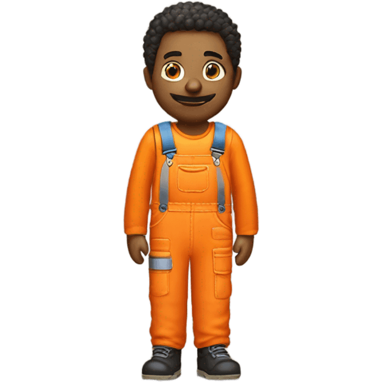 orange overalls emoji