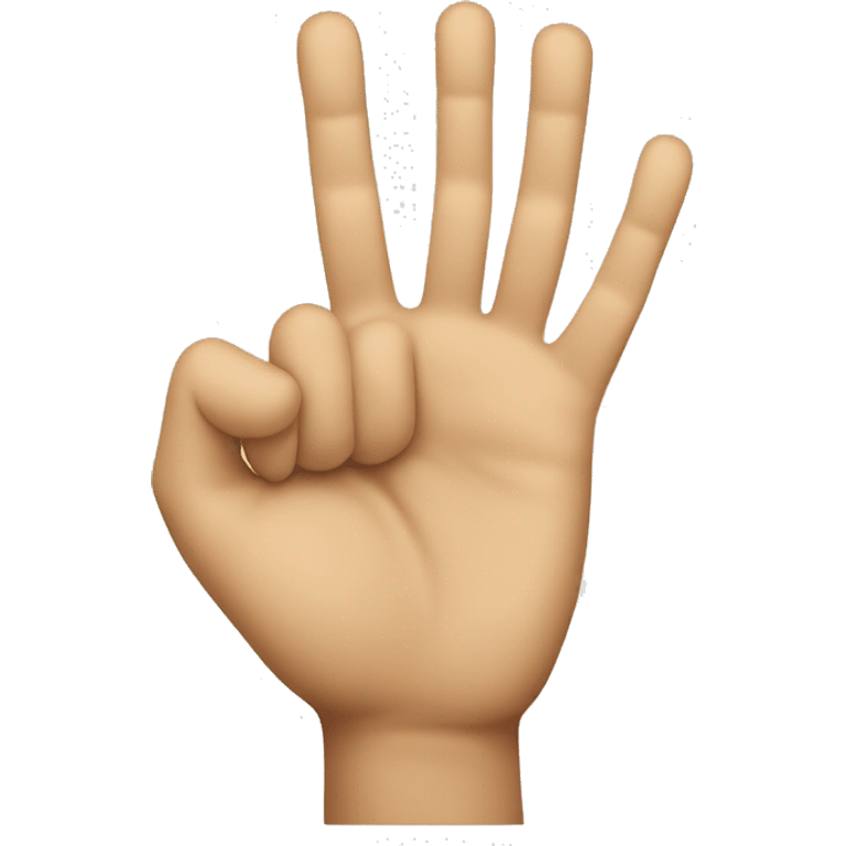 hand gesture shaped like a C emoji