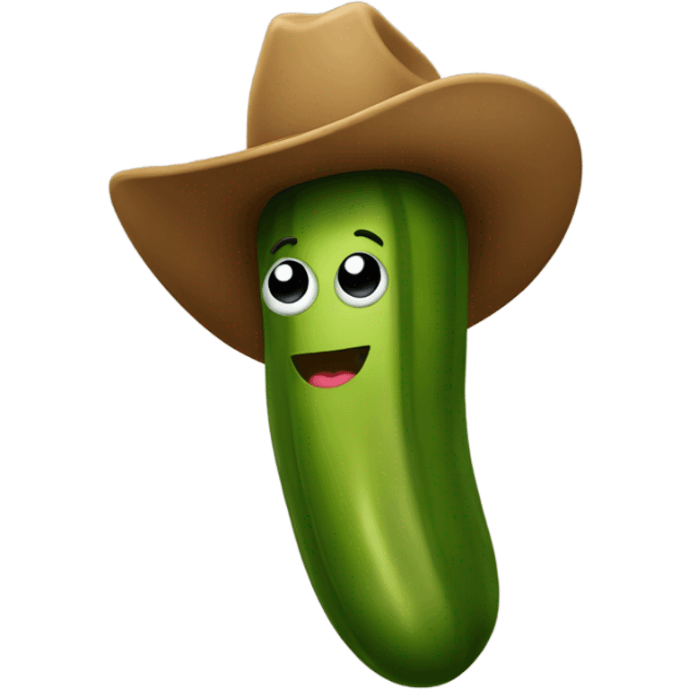 pickle with cowboy hat emoji