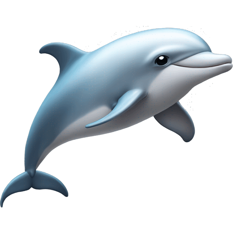 White colour dolphin  emoji