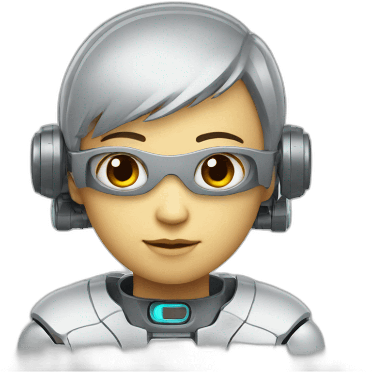 Human ai robot emoji