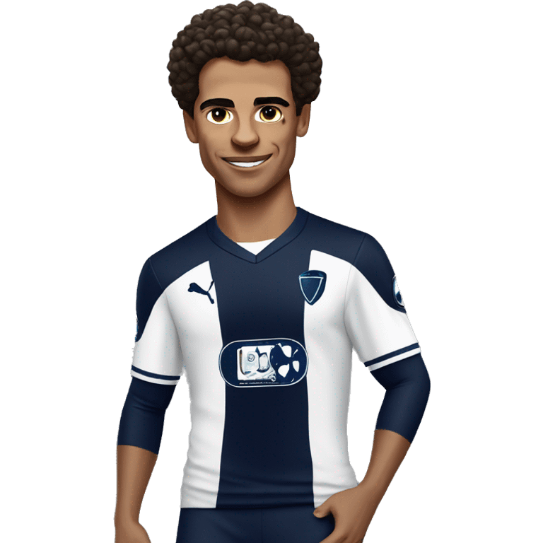 Lando Norris in Tottenham soccer jersey emoji