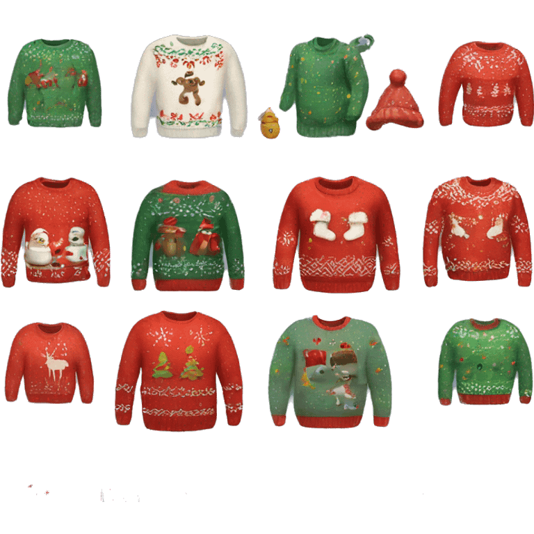 Christmas sweater emoji