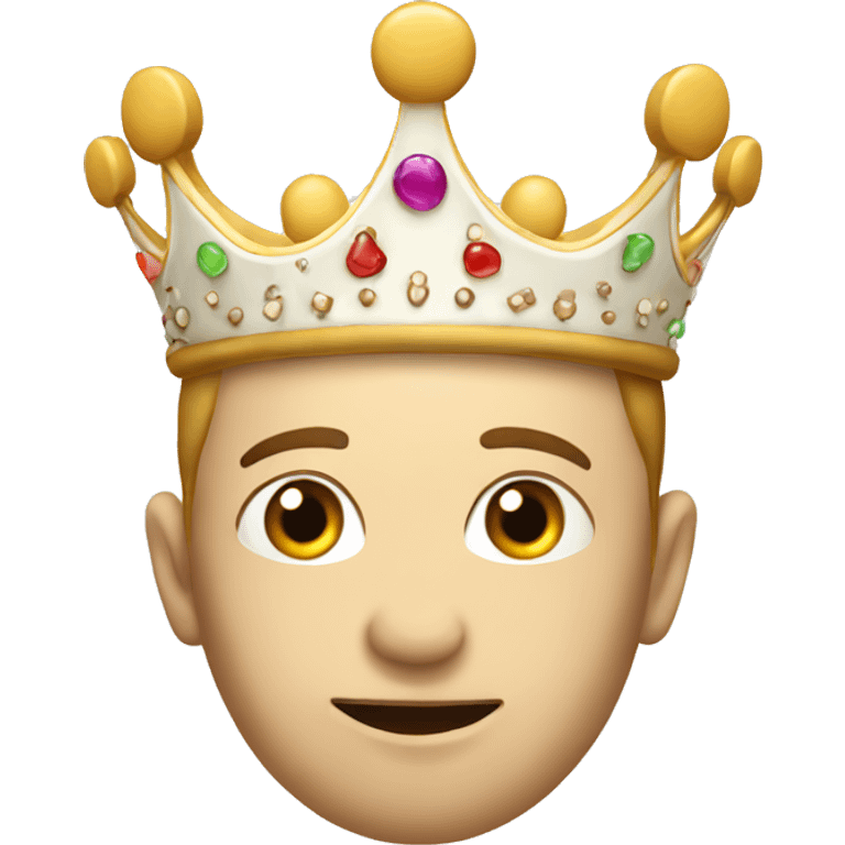 Crown with sugar emoji